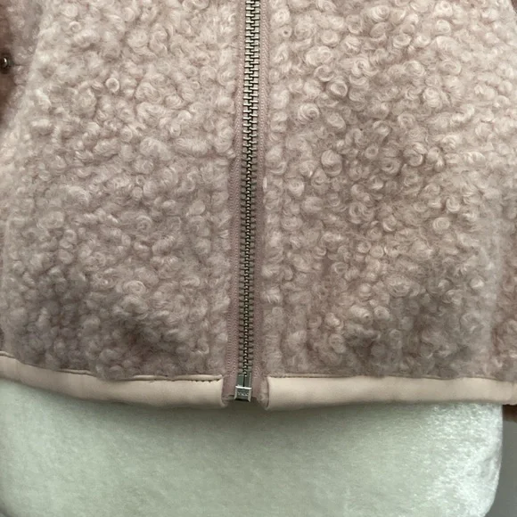 By Anthropologie Pink Sherpa Boomer Jacket - Picture 9 of 16